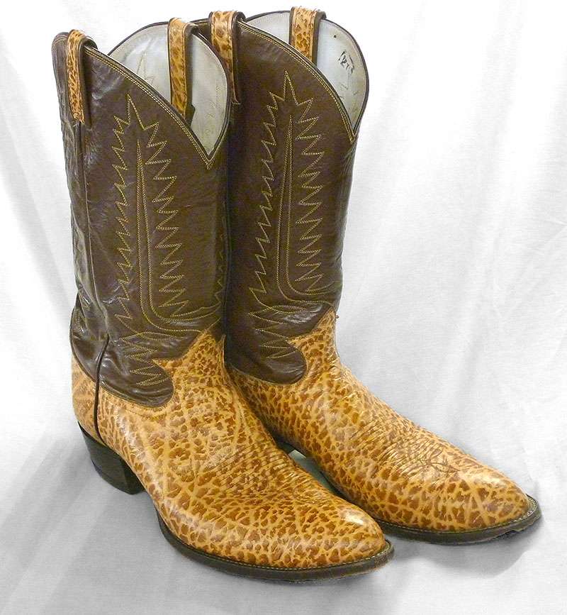 We clean leather cowboy boots